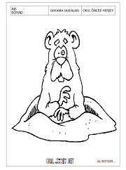 Köstebek boyama sayfaları